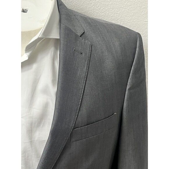 Jos A Bank Joseph Sport Coat Mens Size 41R SLIM FIT Blazer Wool Gray Jacket - Picture 3 of 16